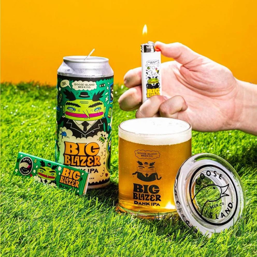 Goose Island Beer Co Big Blazer Dank IPA Jeremiah Shalo Illustration Packaging Design 12 B